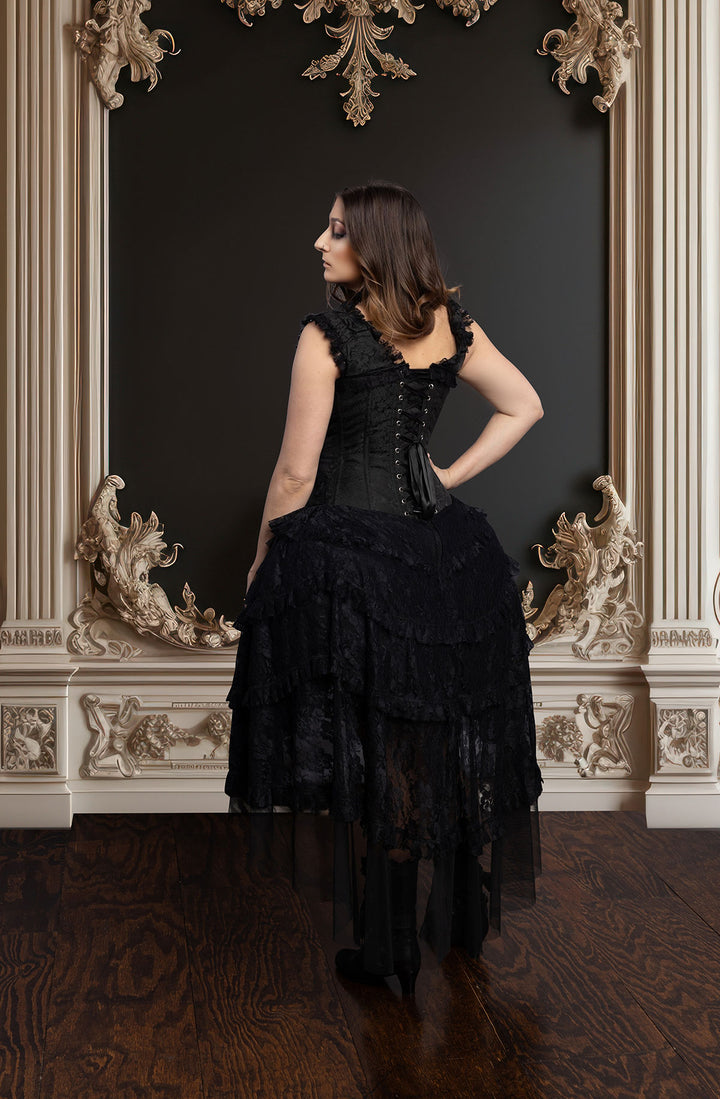 Anastasia Corset Formal Dress - Black Lace 11