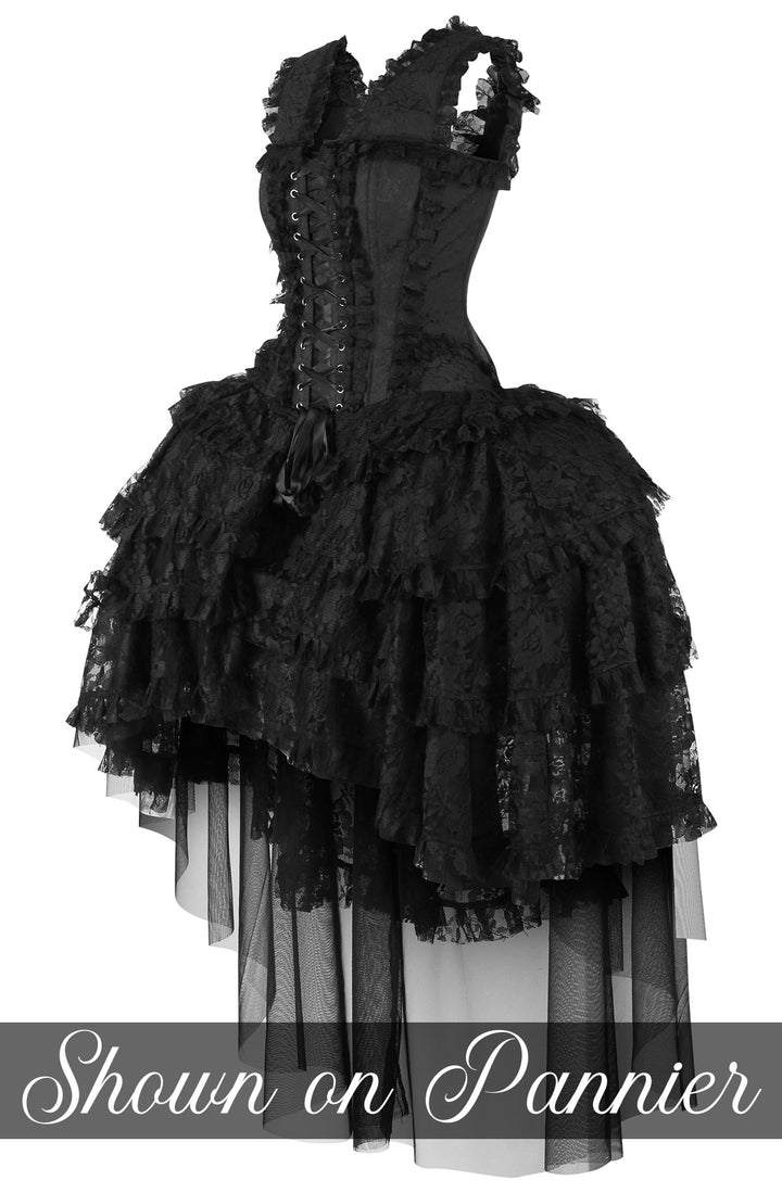 Anastasia Corset Formal Dress - Black Lace 12