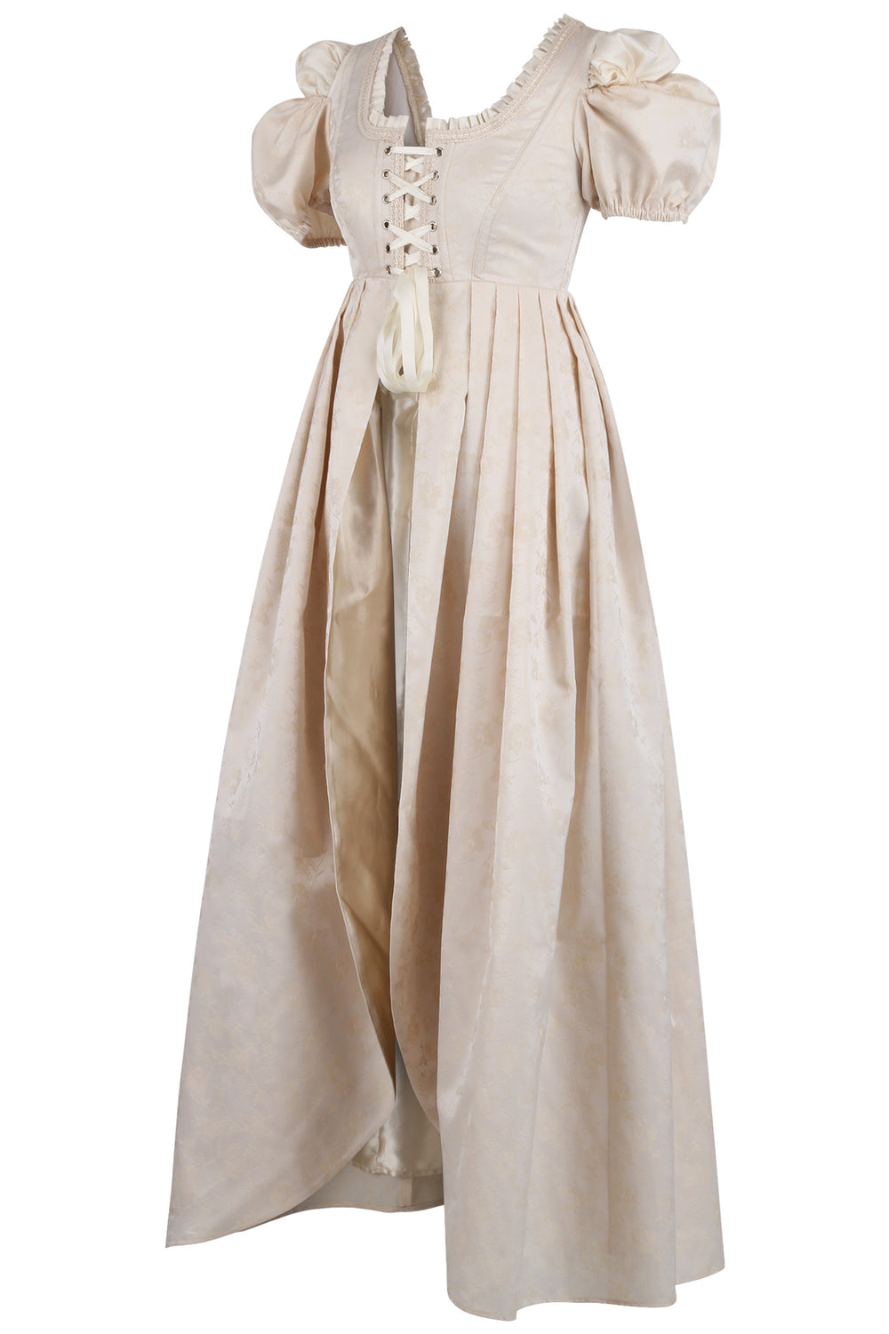 Cream Regency Daphne Bridgerton Dress 2