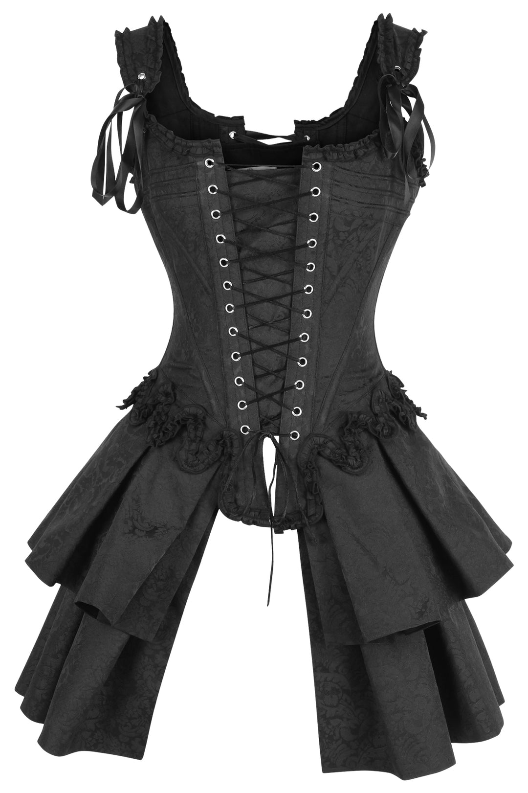 French Stays Corset in Midnight Black 1