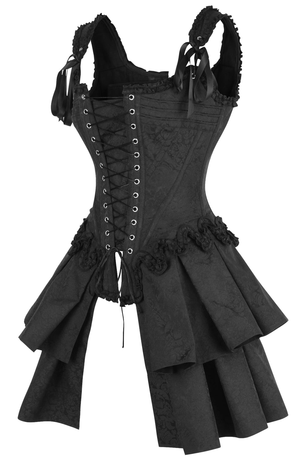 French Stays Corset in Midnight Black 2