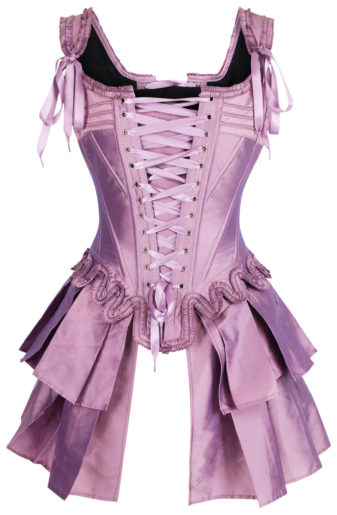 French Stays Corset in Light Amethyst Purple 1