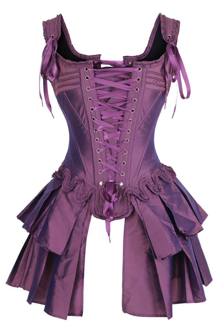 French Stays Corset in Amethyst Purple