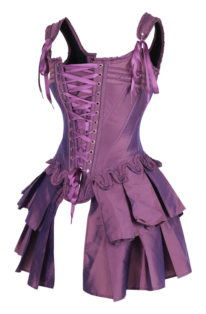 French Stays Corset in Amethyst Purple 2