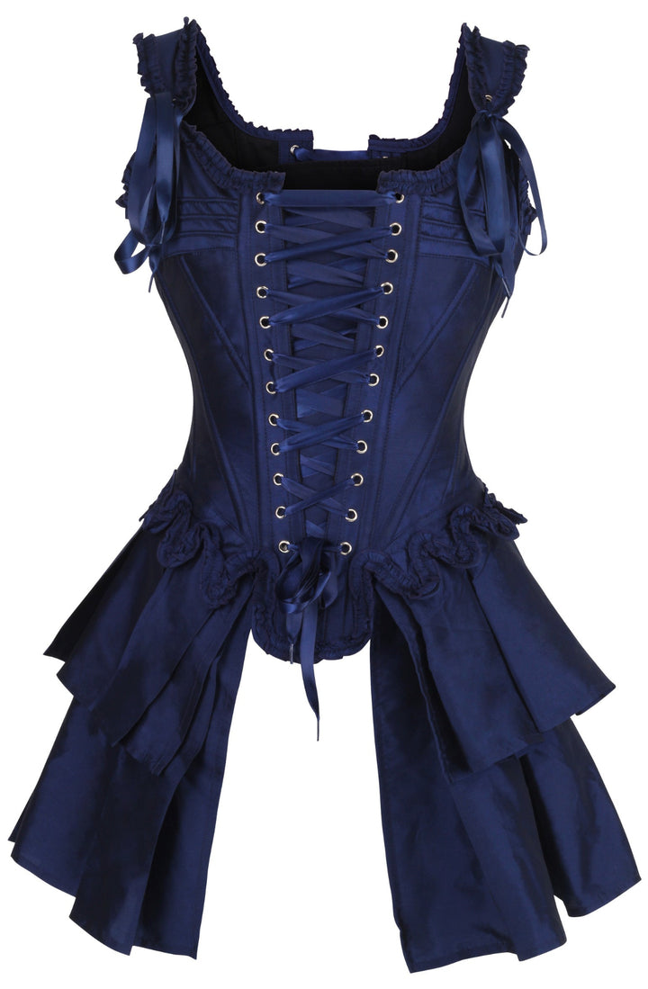 French Stays Corset in Sapphire Blue 1