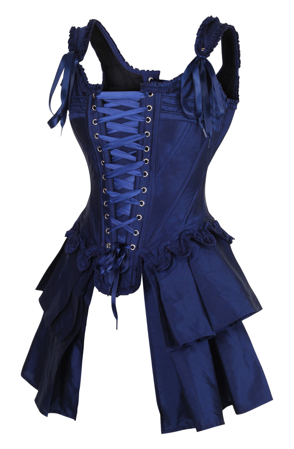 French Stays Corset in Sapphire Blue 2