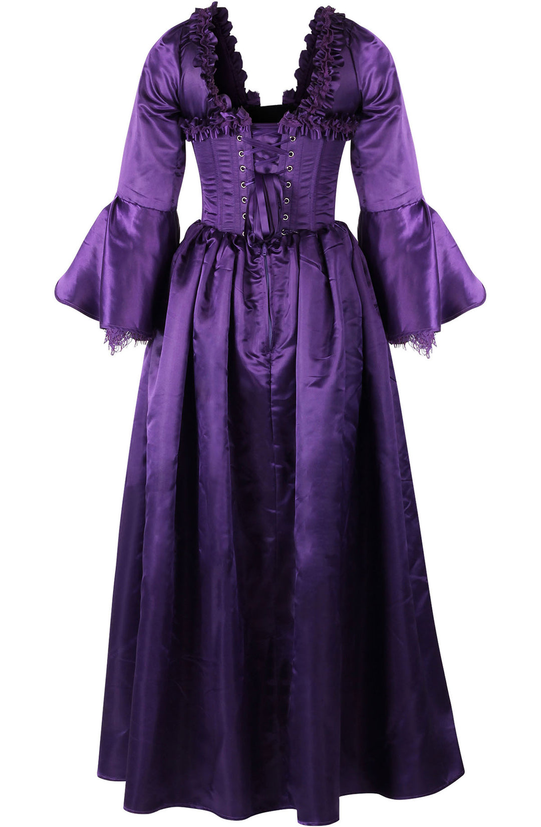 Tyrian Purple Immortelle Corset Gown 8