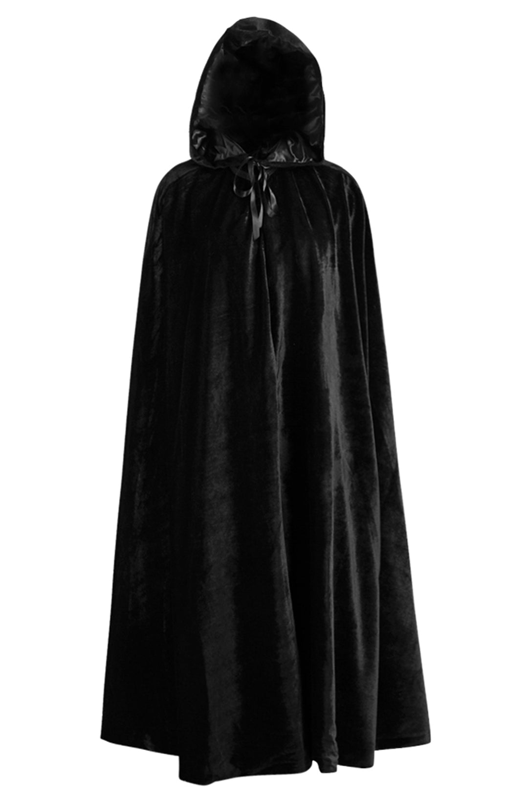 Noir Black Velvet Cloak Cape 2