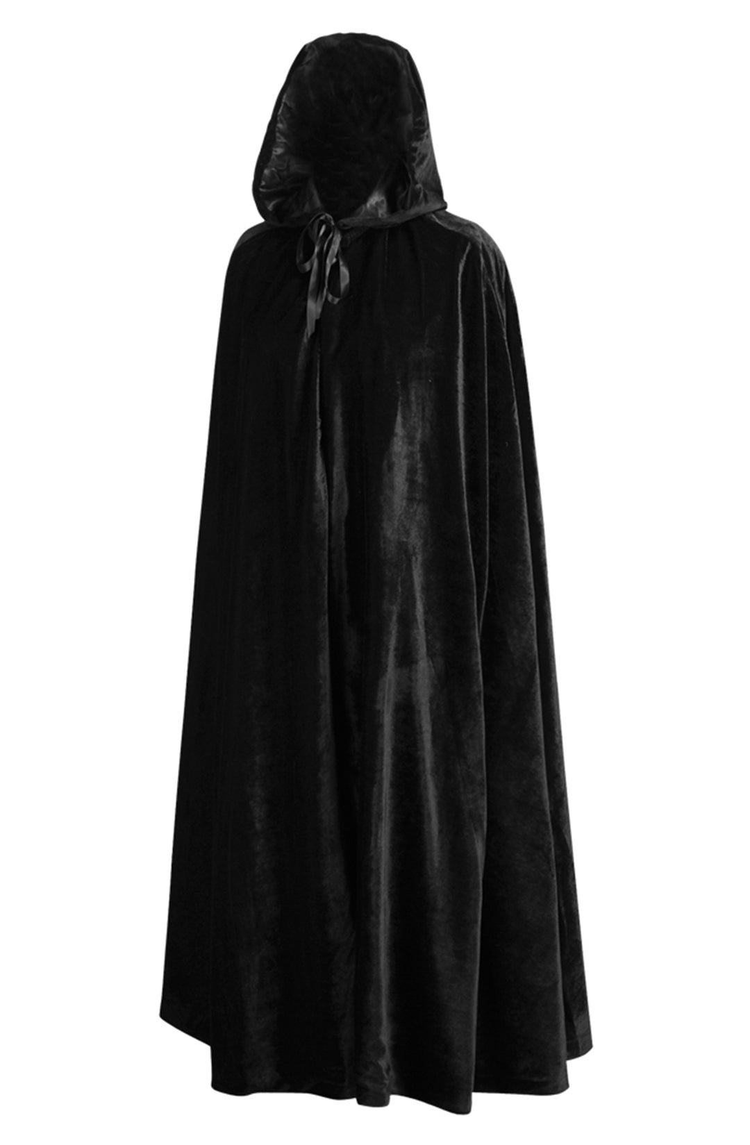 Noir Black Velvet Cloak Cape 1