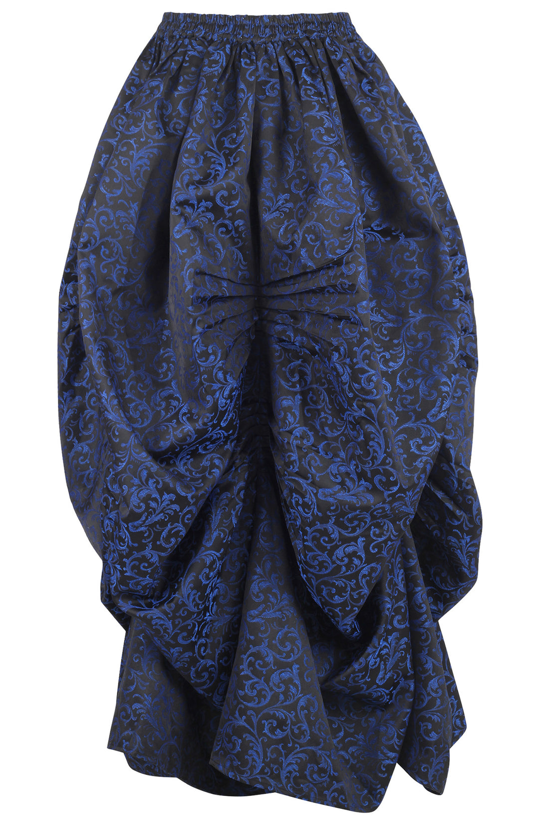 Brocade Blue Ball Gown Skirt - Sapphire Flourish 3