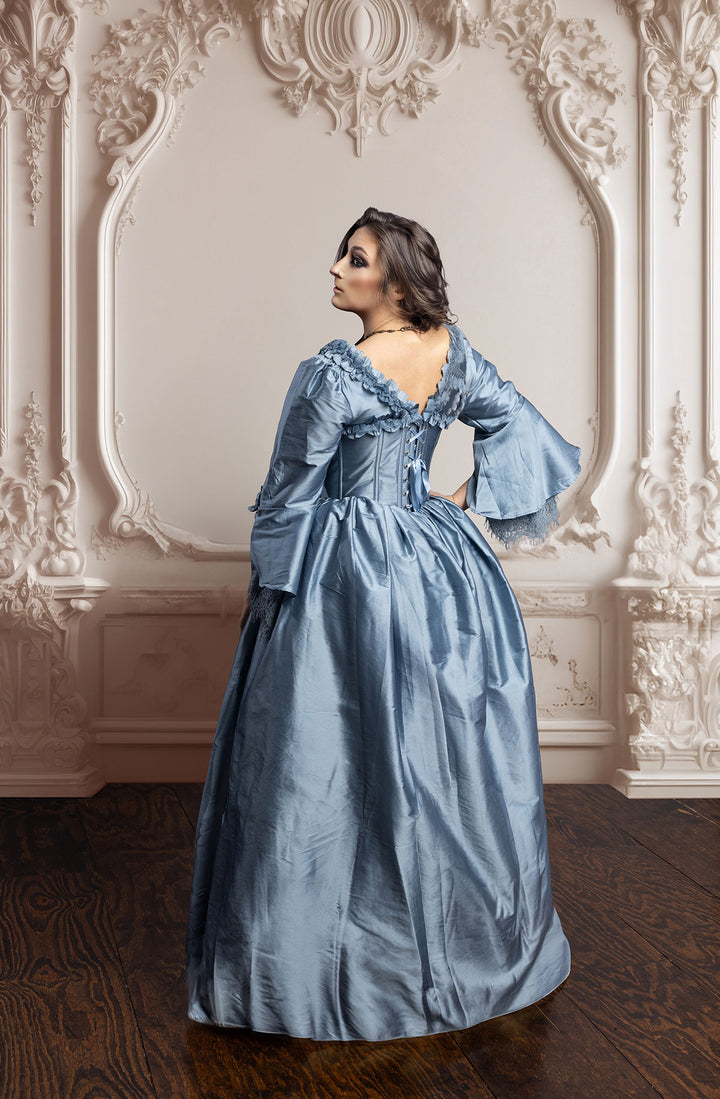 Parisian Blue Bridgerton Dress 6