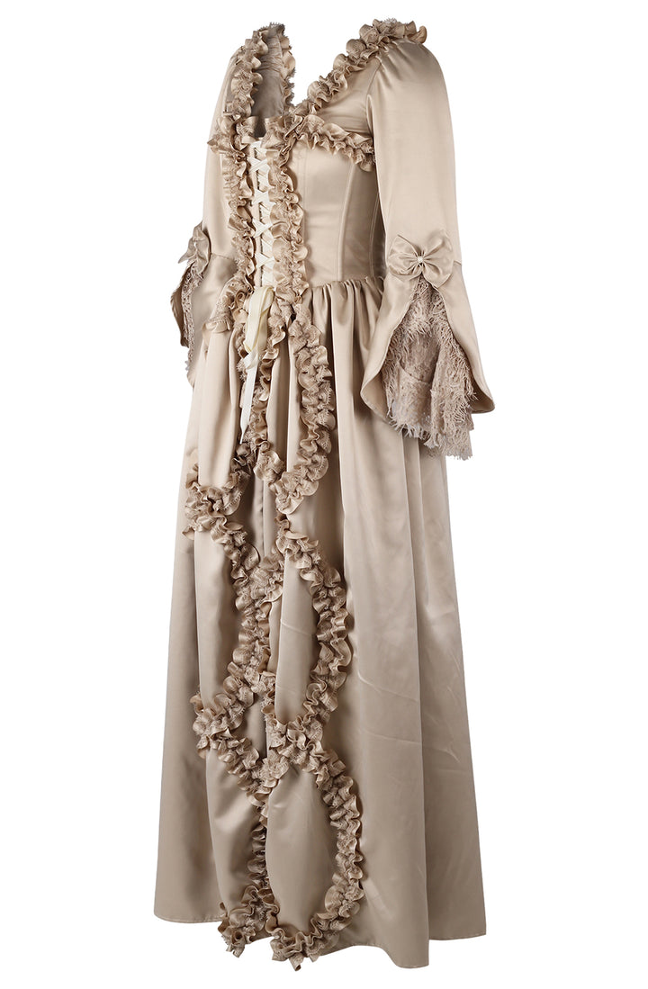 Cream Champagne Bridgerton Dress 3