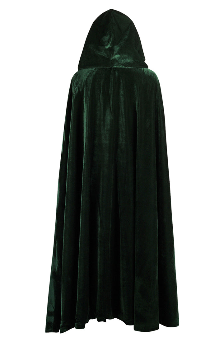 Emerald Green Velvet Cloak Cape 2