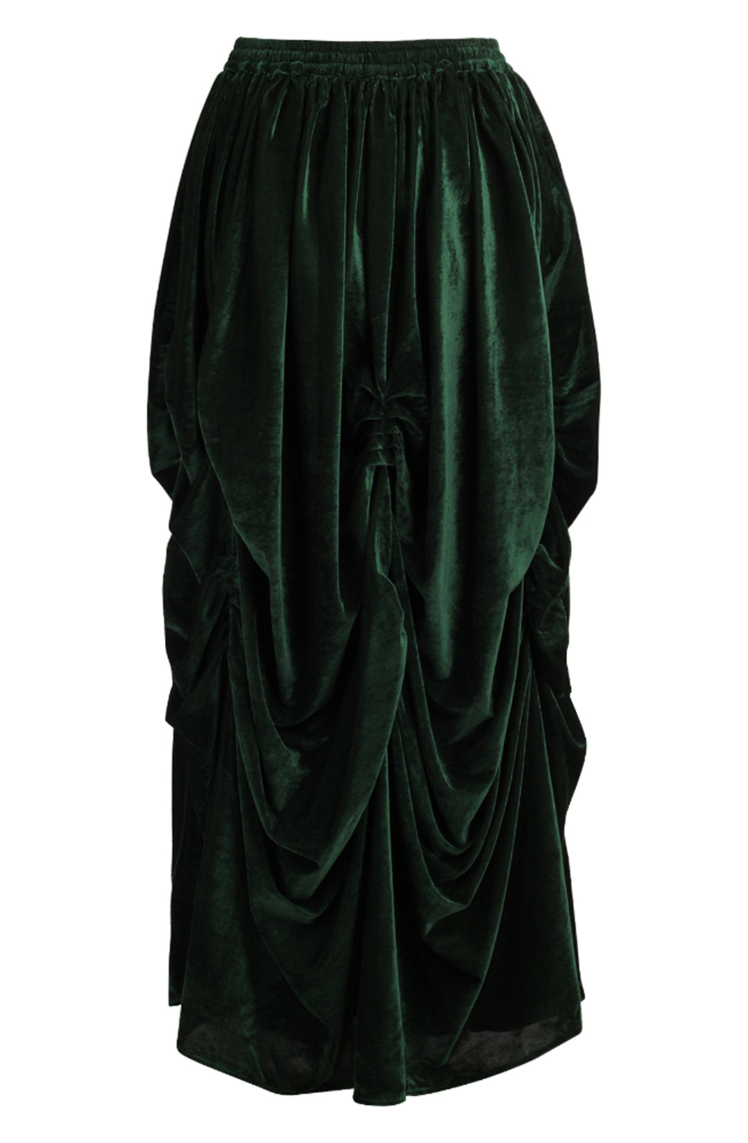 Emerald Green Velvet Ballgown Skirt 3