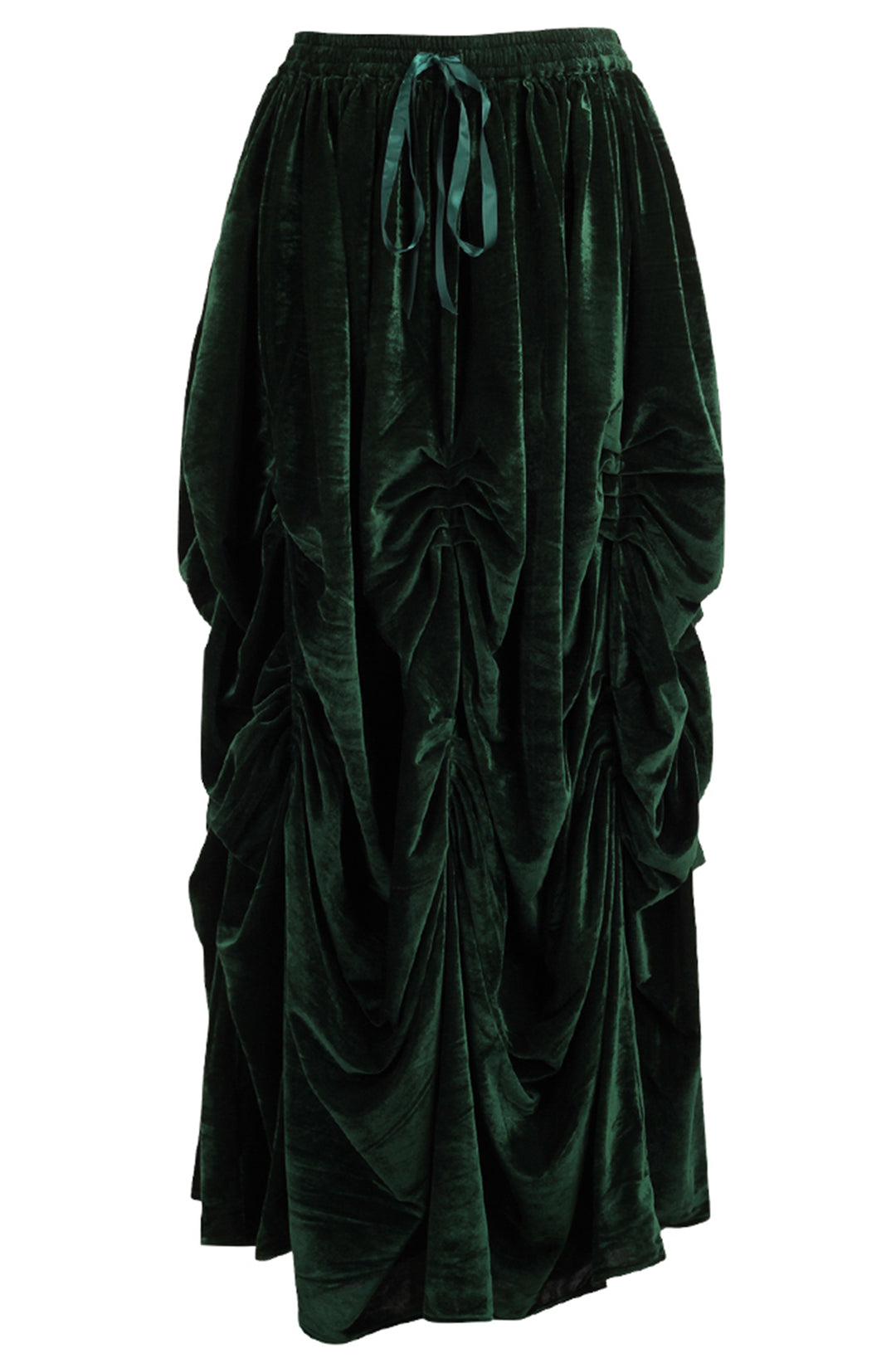 Emerald Green Velvet Ballgown Skirt 1