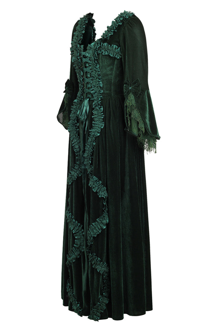 Velvet Green Bridgerton Dress 6