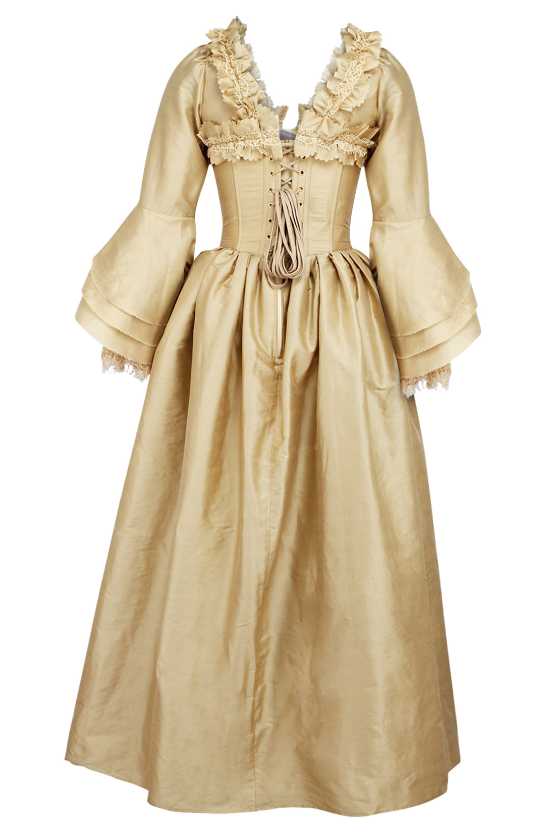 Royal Gold Bridgerton Dress 8