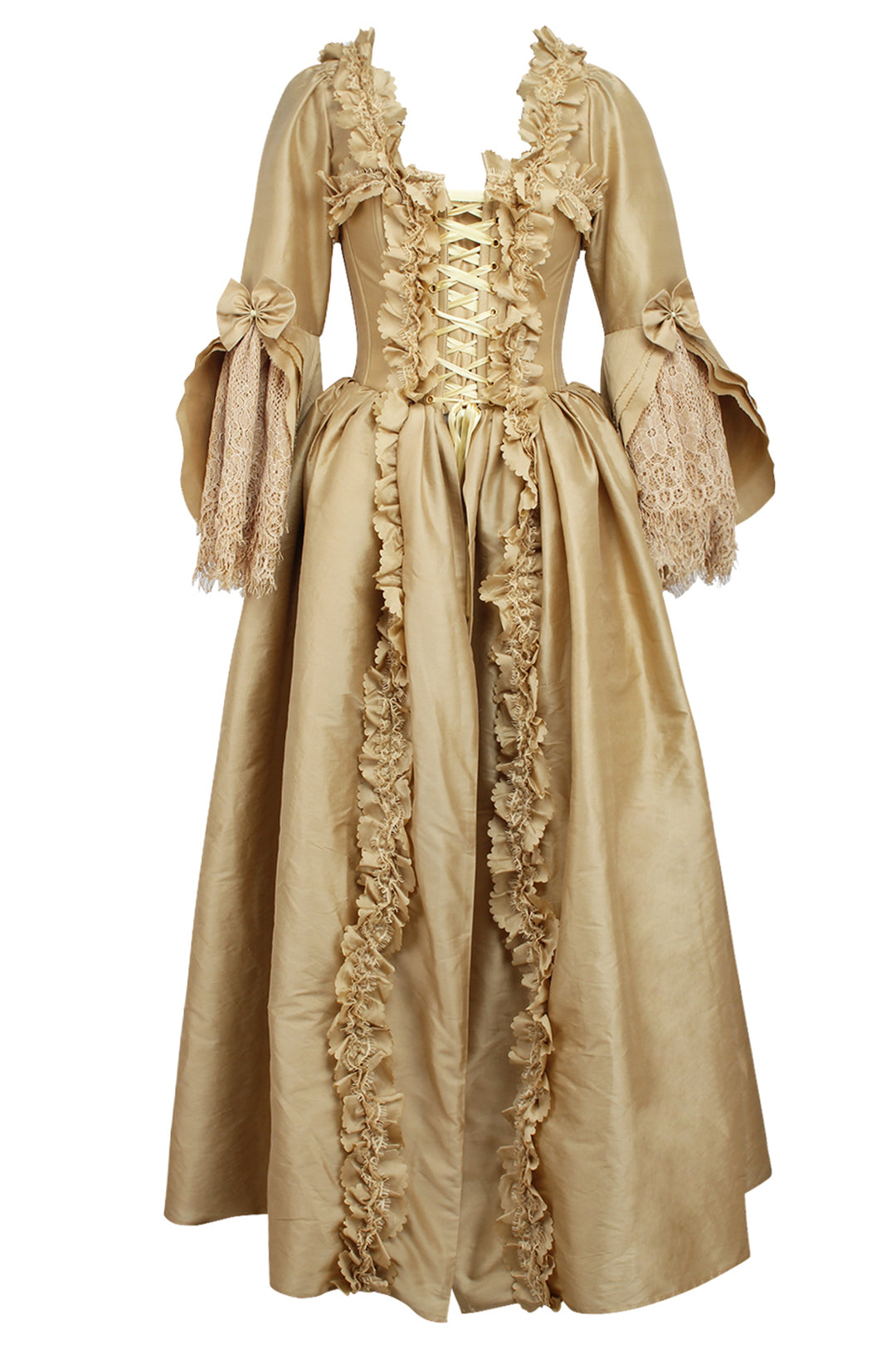 Royal Gold Bridgerton Dress 6