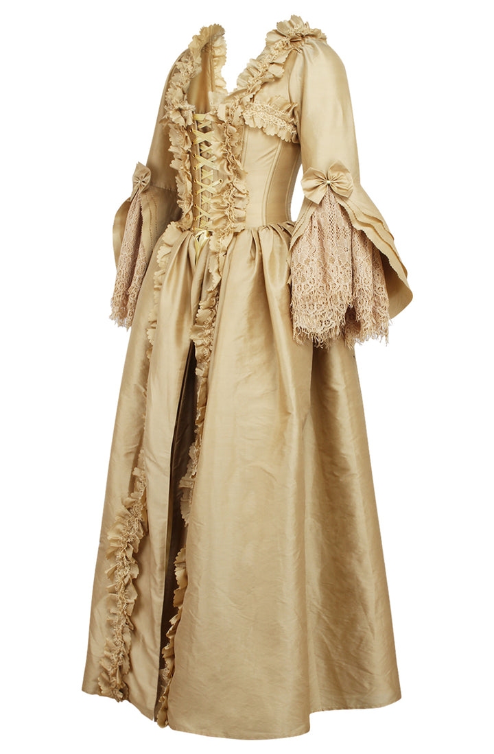 Royal Gold Bridgerton Dress 7