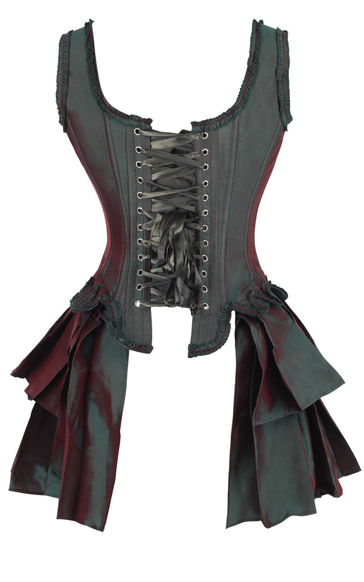 French Stays Corset in Mystic Green