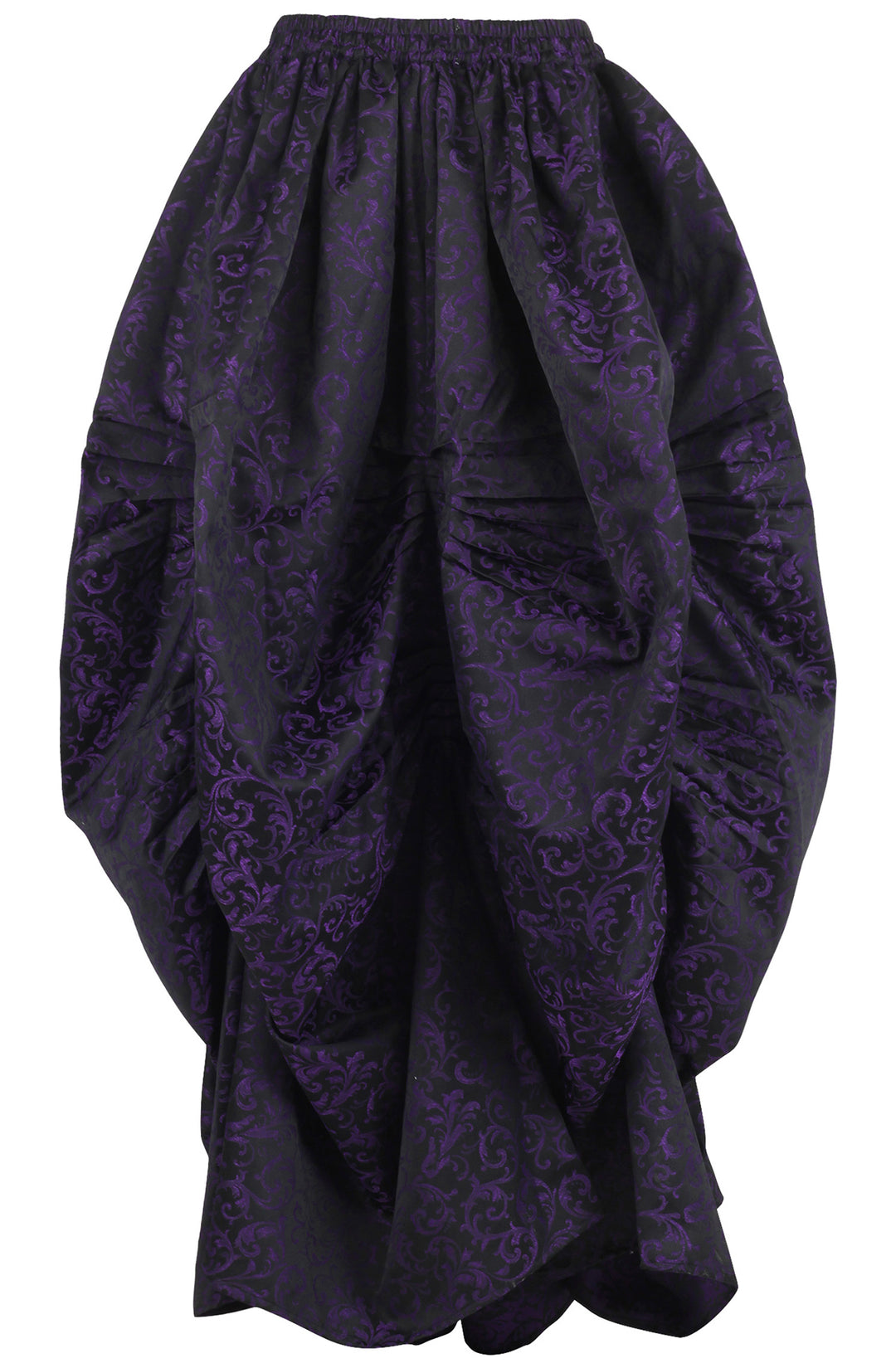 Brocade Purple Ball Gown Skirt - Amethyst Flourish 3