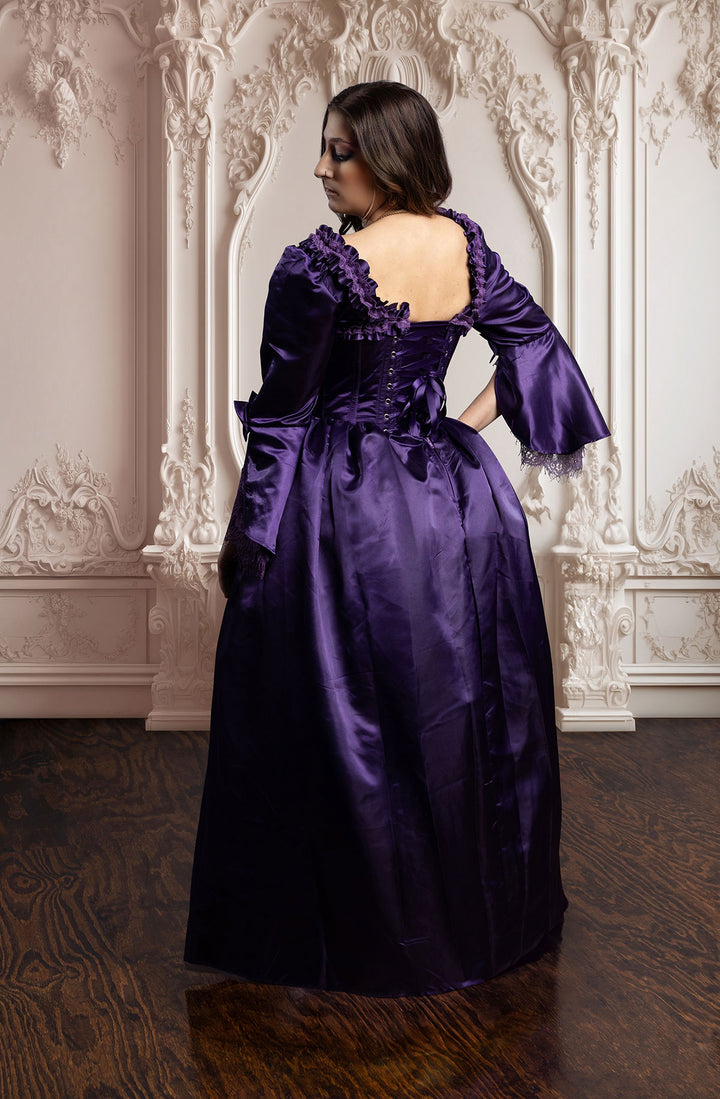 Tyrian Purple Immortelle Corset Gown 5